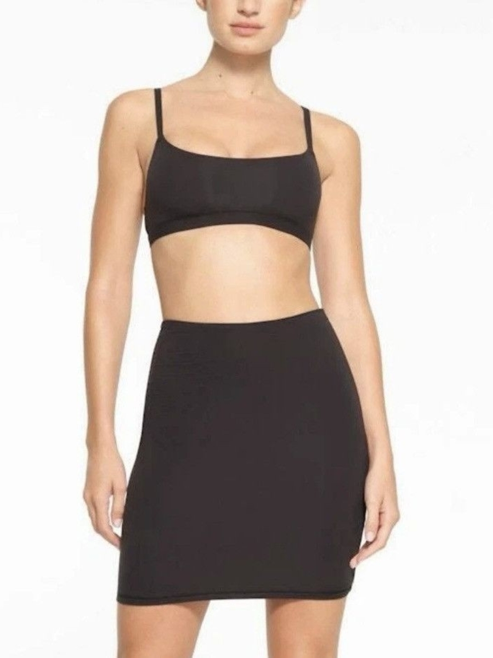 SKIMS Fits Everybody Mini Skirt Onyx S